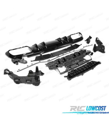 DIFFUSEUR MERCEDES CLASSE C W205 18-21 LOOK AMG NOIR