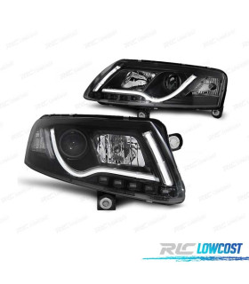 PHARES AUDI A6 C6 04-08 LED DAYLIGHT DRL NOIR