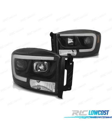 PHARES POUR DODGE RAM 06-08 DAYLIGHT LED NOIR