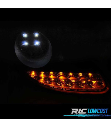 PHARES PORSCHE BOXSTER 986 CARRERA 911 996 96-04 DAYLIGHT LED NOIR