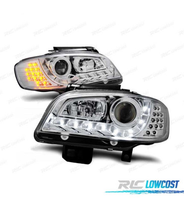 PHARES SEAT IBIZA CORDOBA 99-02 LED DAYLIGHTS CHROMÉ