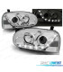 PHARES VOLKSWAGEN VW GOLF 3 DAYLIGHT LED FOND CHROMÉ