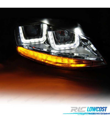 PHARES VOLKSWAGEN VW GOLF 7 12-17 LOOK GTI LED DAYLIGHT