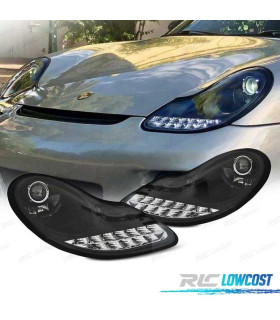 PHARES PORSCHE BOXSTER 986 CARRERA 911 996 96-04 DAYLIGHT LED NOIR