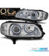 PHARES OPEL OMEGA B 94-99 ANGEL EYES CHROMÉ H7