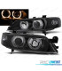 PHARES OPEL VECTRA B 99-02 ANGEL EYES FOND NOIR H7