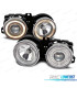 PHARES POUR BMW SÉRIE 3 E30 82-94 ANGEL EYES FOND CHROMÉ