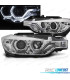 PHARES BMW F30 F31 11-15 XENON AFS ANGEL EYES LED DRL CHROMÉ