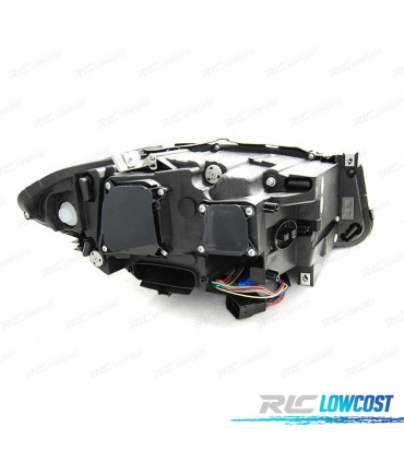 PHARES BMW F10 F11 10-13 XENON AFS 3D ANGEL EYES LED DRL DYNAMIQUE NOIR