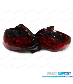 FEUX ARRIÈRE POUR PEUGEOT 206 98-09 ROUGE GRIS
