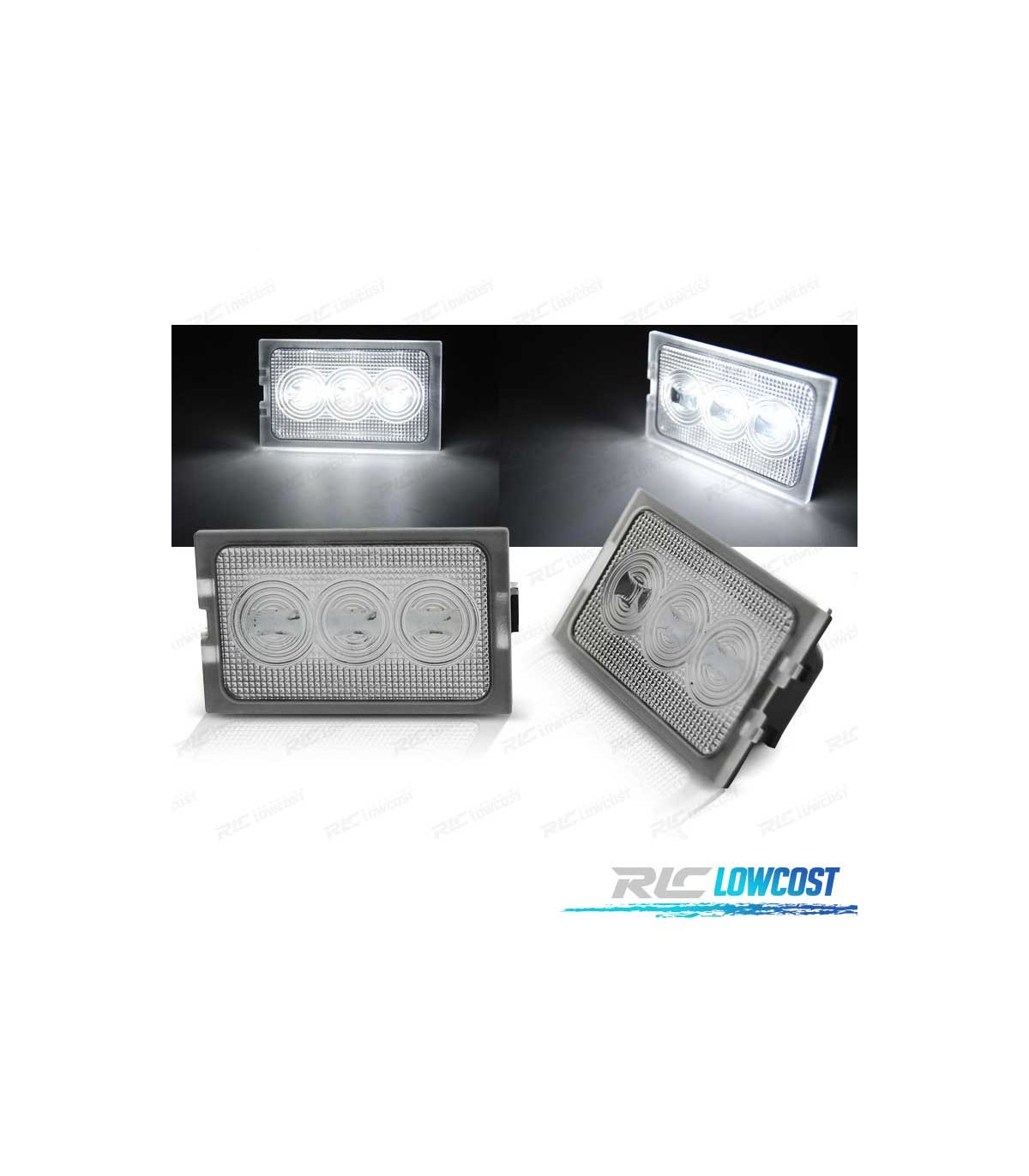 Luci Targa A LED Per Land Rover Range Rover Sport (2005-2013) - Kit 2 Pezzi, Bianco Puro, Canbus, E-Mark