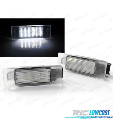 ÉCLAIRAGE PLAQUE D´IMMATRICULATION LED PEUGEOT 106 307 308 406 407 CITROEN C3 C4 C5