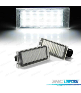 ÉCLAIRAGE PLAQUE D´IMMATRICULATION LED RENAULT CLIO MEGANE LAGUNA ET TWINGO