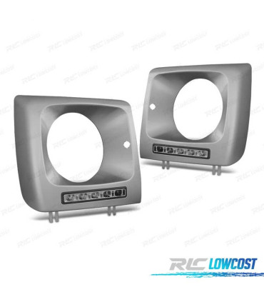 KIT FEUX DIURNES AVANT MERCEDES W461 W463 01-12 DRL LED ARGENT