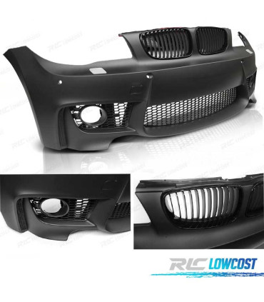 PARE-CHOCS AVANT BMW E81 E82 E87 E88 04-13 LOOK 1M PDC + GRILLES