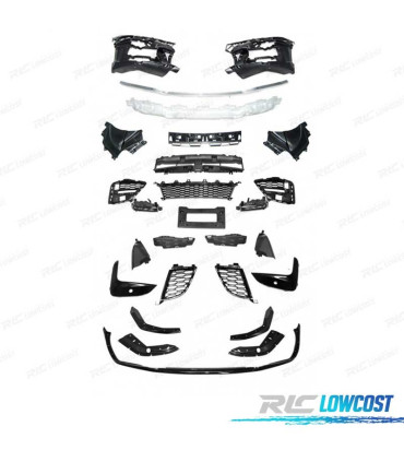 PARE-CHOCS AVANT BMW G20 G21 19-22 LOOK M PERFORMANCE LÈVRE NOIR MAT PDC