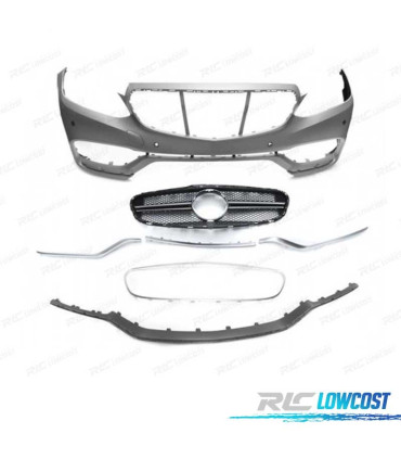 PARE CHOCS FRONTAL MERCEDES CLASSE E W212 13-16 LOOK AMG E63 PDC