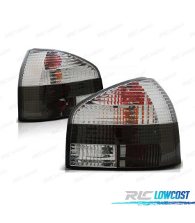 FEUX ARRIÈRE POUR AUDI A3 8L 96-00 HATCHBACK BLANC FUMÉ LEX