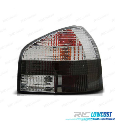 FEUX ARRIÈRE POUR AUDI A3 8L 96-00 HATCHBACK BLANC FUMÉ LEX