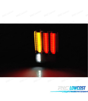 FEUX ARRIÈRE JEEP WRANGLER JK 07-18 LED BAR NOIR FUMÉ