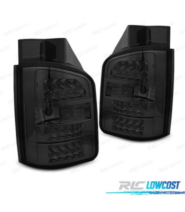 FEUX ARRIÈRE VOLKSWAGEN VW TRANSPORTER T5 10-15 2P LED FUMÉ