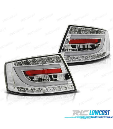 FEUX ARRIÈRE AUDI A6 C6 BERLINE 04-08 LED CHROMÉ 7PIN
