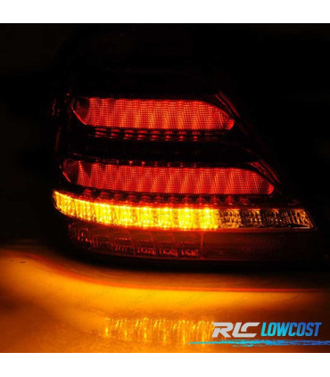 FEUX ARRIÈRE MERCEDES CLASSE C W203 00-04 BERLINE LED DYNAMIQUE FUMÉ