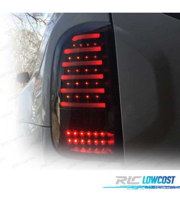 FEUX ARRIÈRE DACIA DUSTER 09-17 CARDNA CLIGNOTANTS DYNAMIQUE NOIR FUMÉ