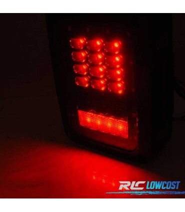 FEUX ARRIÈRE JEEP WRANGLER JK 07-18 LED FUMÉ
