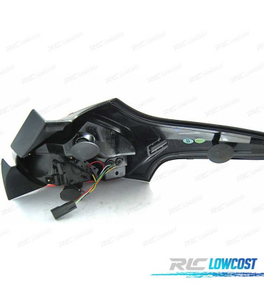 FEUX ARRIÈRE POUR FORD FOCUS MK3 HATCHBACK 15-18 LED DYNAMIQUE ROUGE FUMÉ