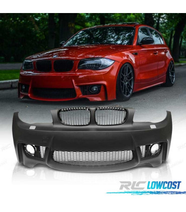 PARE CHOCS FRONTAL BMW E81 E82 E87 E88 04-13 LOOK 1M + CALANDRE