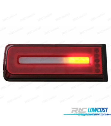 FEUX ARRIÈRE LED DYNAMIQUE MERCEDES CLASSE G W463 07-17 LOOK AMG G55 ROUGE FUMÉ