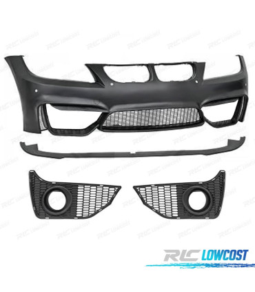 PARE-CHOCS AVANT BMW E90 E91 05-08 LOOK M4 + SPOILER LIP