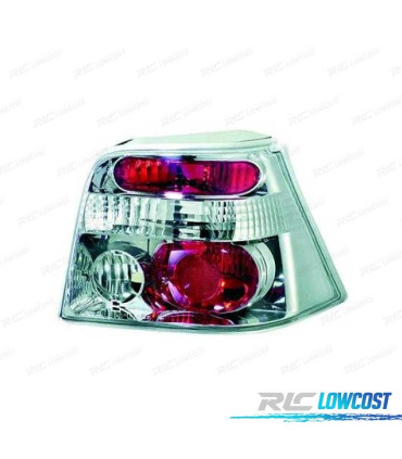 FEUX ARRIÈRE VOLKSWAGEN VW GOLF 4 97-04 CHROMÉ HALOGENE