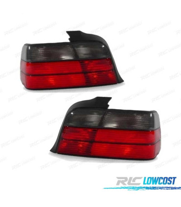 FEUX ARRIÈRE BMW E36 COUPÉ FUMÉ ROUGE LOOK M3