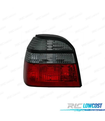 FEUX ARRIÈRE POUR VOLKSWAGEN VW GOLF 3 91-97 ROUGE FUMÉ