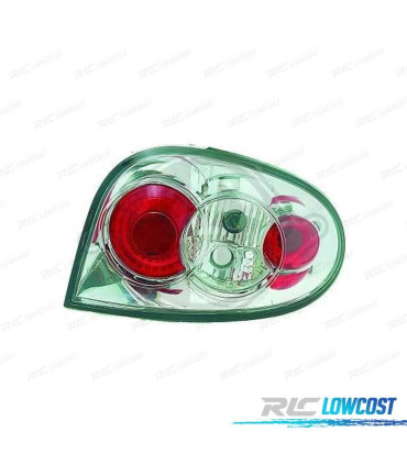 FEUX ARRIÈRE RENAULT MEGANE 96-99 LED FOND CHROMÉ