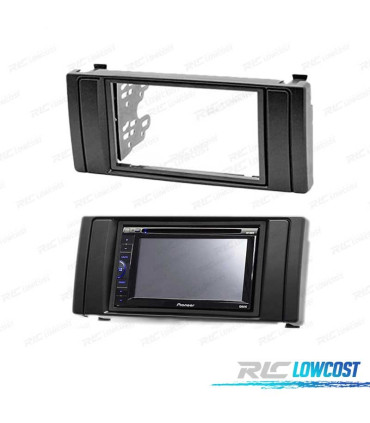 FACADE AUTORADIO NOIR 2 DIN POUR BMW SÉRIE 5 E39 ET X5 E53