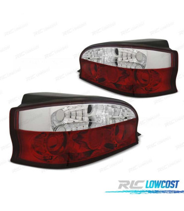 FEUX ARRIÈRE CITROEN SAXO 96-04 ROUGE CHROMÉ