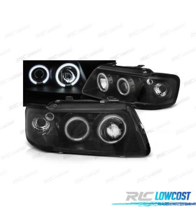 PHARES AUDI A3 8L 96-00 ANGEL EYES CCFL FOND NOIR