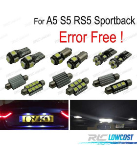 KIT 24 AMPOULES LED INTÉRIEUR POUR AUDI A5 S5 RS5 SPORTBACK 09-15