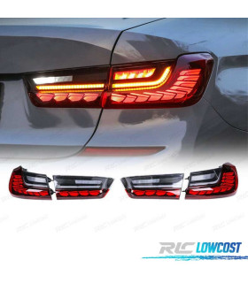 FEUX ARRIÈRE POUR BMW SÉRIE 3 G20 19-22 LIGHT BAR OLED FULL LED DYNAMIQUES ROUGE