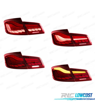 FEUX ARRIÈRE BMW F10 FULL LED DINAMIQUE LIGHT BAR OLED ROUGE
