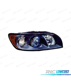 PHARE DROIT VOLVO S40 V50 04-07 FOND NOIR H7 + HB3