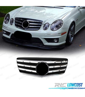 GRILLE MERCEDES CLASSE E W211 06-09 CHROME NOIR