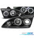PHARES POUR FORD FOCUS 04-08 ANGEL EYES FOND NOIR