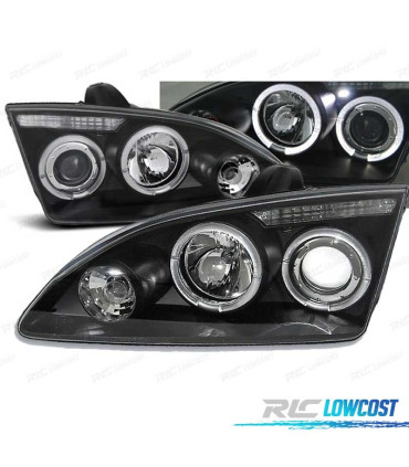 PHARES FORD FOCUS 04-08 ANGEL EYES FOND NOIR