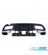 DIFFUSEUR MERCEDES CLASSE C W205 BERLINE 18-21 NOIR BRILLANT + EMBOUTS D'ÉCHAPPEMENT LOOK AMG C63