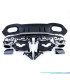 DIFFUSEUR MERCEDES CLASSE A W177 18- LOOK AMG A45 NOIR BRILLANT + EMBOUT D'ÉCHAPPEMENT CHROME