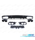 DIFFUSEUR MERCEDES CLASSE C C205 COUPE 14-18 LOOK AMG PDC + EMBOUTS D'ÉCHAPPEMENT NOIR